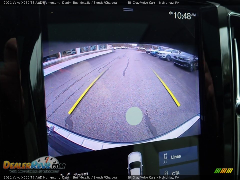 2021 Volvo XC60 T5 AWD Momentum Denim Blue Metallic / Blonde/Charcoal Photo #15