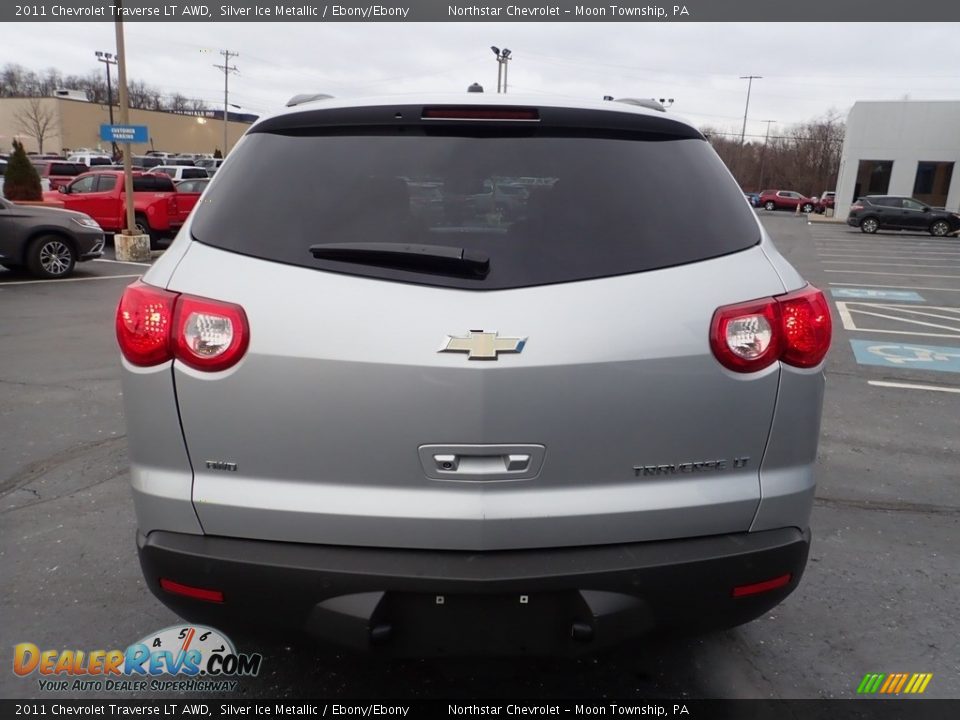 2011 Chevrolet Traverse LT AWD Silver Ice Metallic / Ebony/Ebony Photo #6