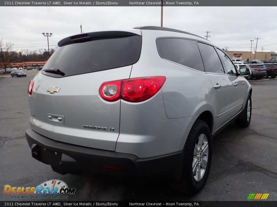 2011 Chevrolet Traverse LT AWD Silver Ice Metallic / Ebony/Ebony Photo #8