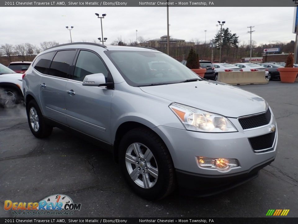2011 Chevrolet Traverse LT AWD Silver Ice Metallic / Ebony/Ebony Photo #11