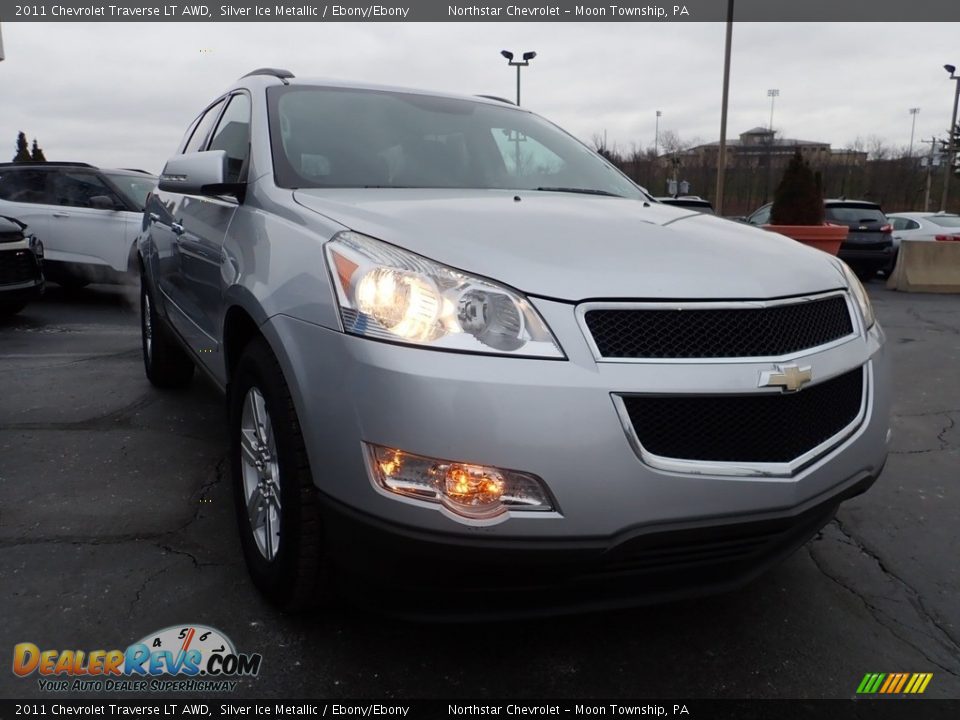2011 Chevrolet Traverse LT AWD Silver Ice Metallic / Ebony/Ebony Photo #12