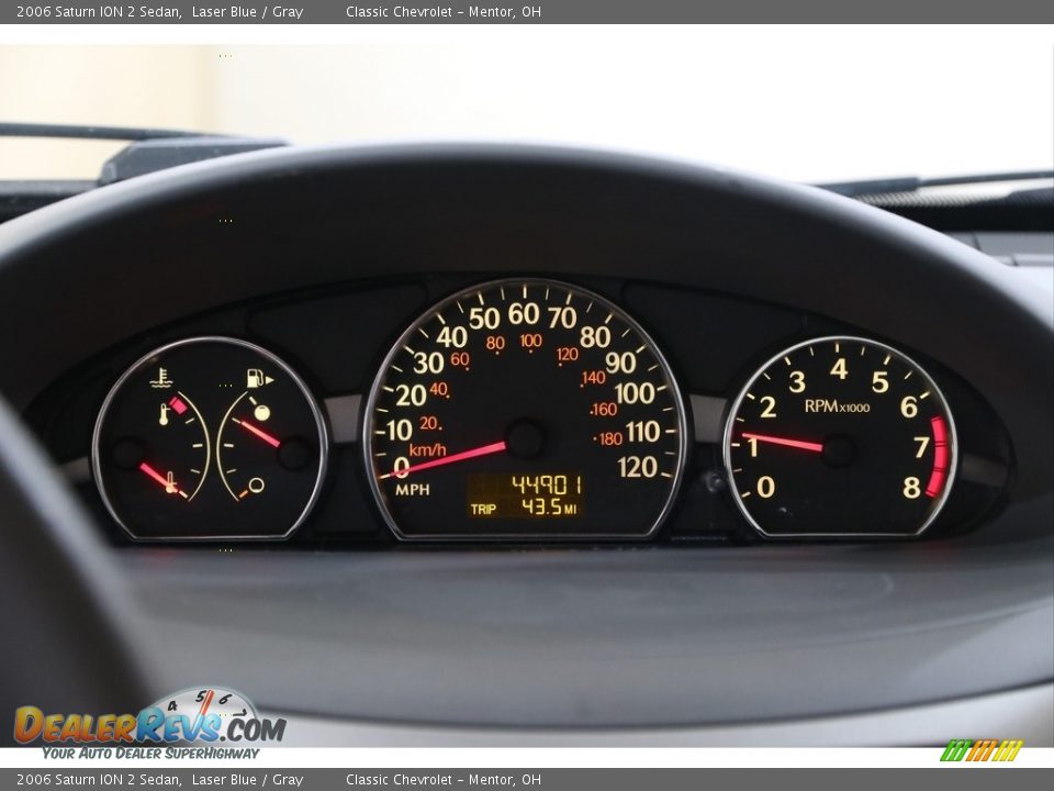 2006 Saturn ION 2 Sedan Laser Blue / Gray Photo #8