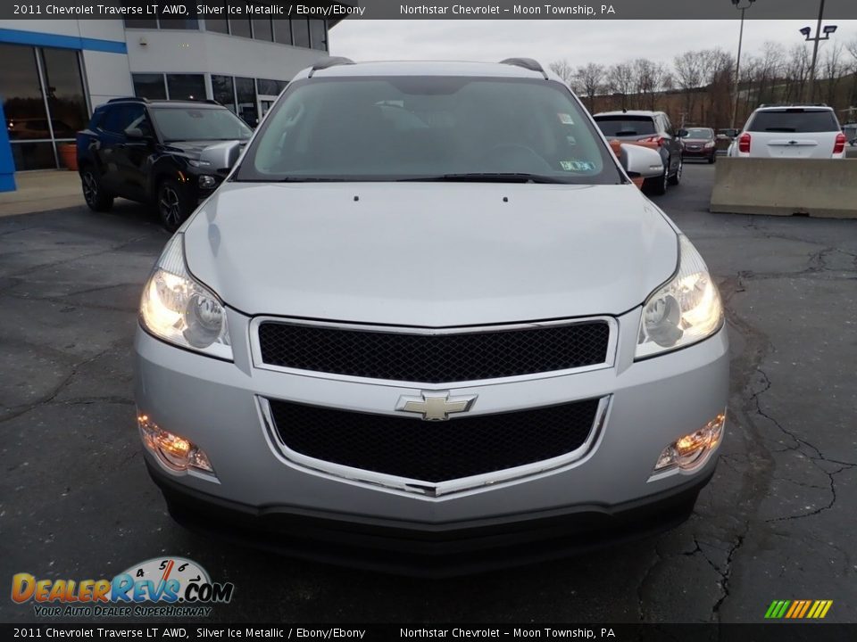 2011 Chevrolet Traverse LT AWD Silver Ice Metallic / Ebony/Ebony Photo #13