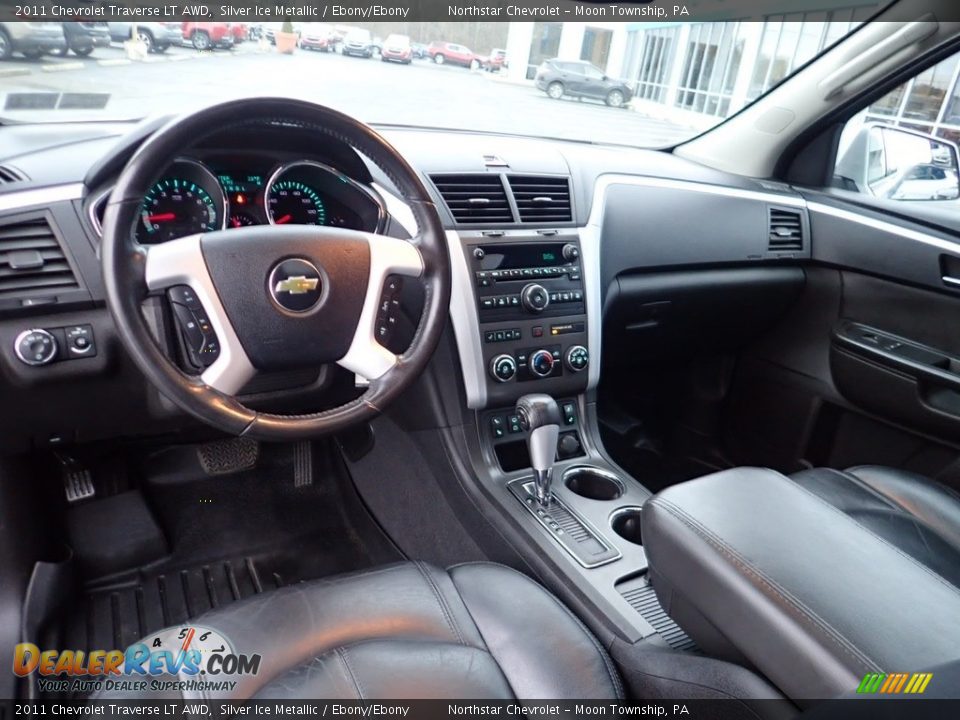 2011 Chevrolet Traverse LT AWD Silver Ice Metallic / Ebony/Ebony Photo #22