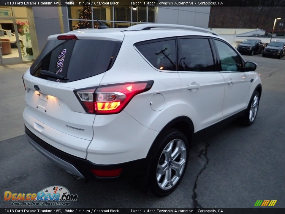 2018 Ford Escape Titanium 4WD White Platinum / Charcoal Black Photo #2