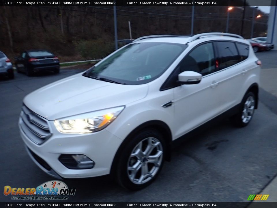 2018 Ford Escape Titanium 4WD White Platinum / Charcoal Black Photo #7