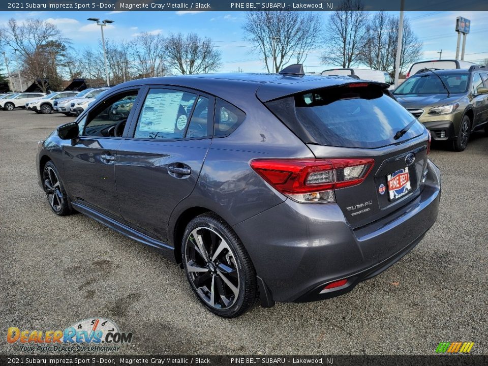 2021 Subaru Impreza Sport 5-Door Magnetite Gray Metallic / Black Photo #6