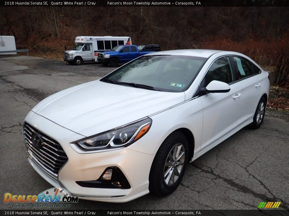 2018 Hyundai Sonata SE Quartz White Pearl / Gray Photo #1