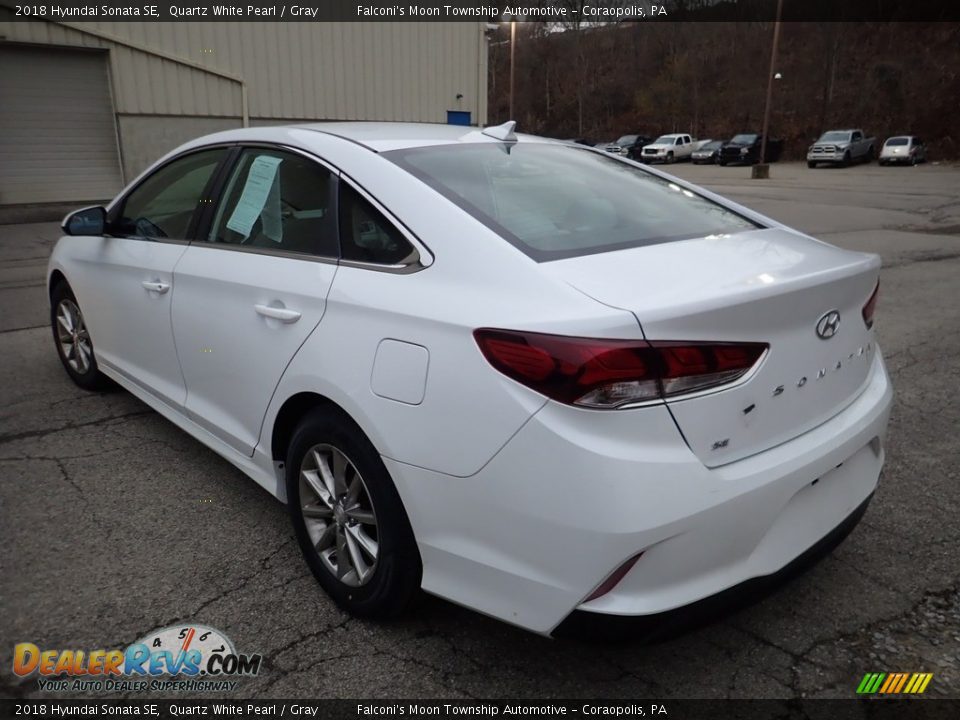 2018 Hyundai Sonata SE Quartz White Pearl / Gray Photo #2