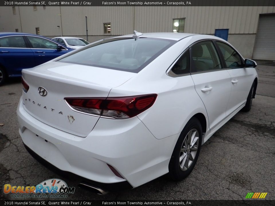 2018 Hyundai Sonata SE Quartz White Pearl / Gray Photo #4