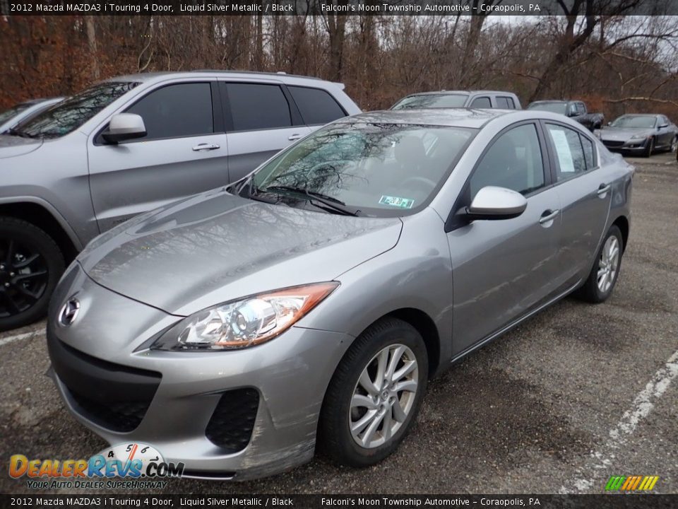 2012 Mazda MAZDA3 i Touring 4 Door Liquid Silver Metallic / Black Photo #1