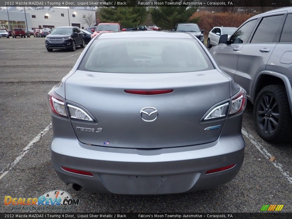 2012 Mazda MAZDA3 i Touring 4 Door Liquid Silver Metallic / Black Photo #3