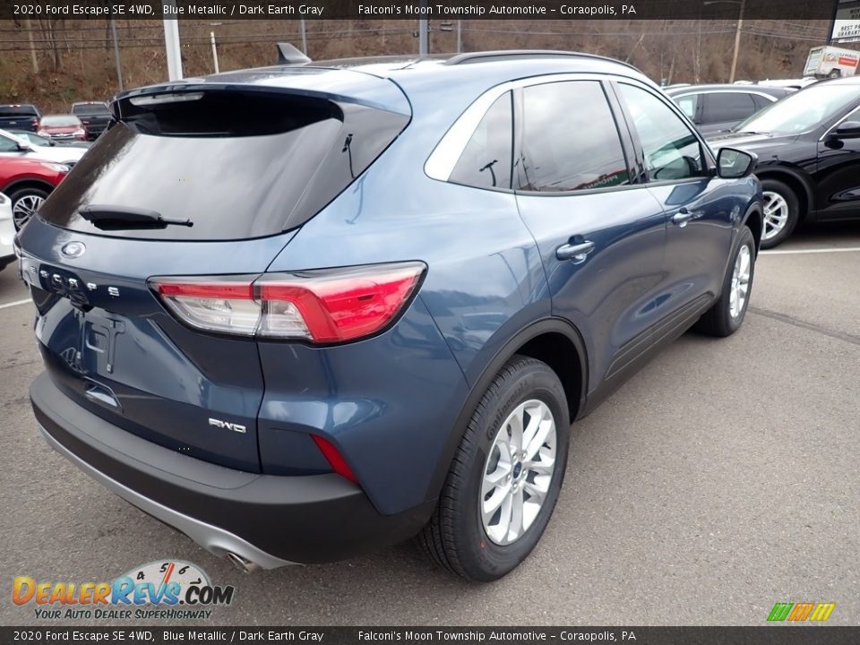 2020 Ford Escape SE 4WD Blue Metallic / Dark Earth Gray Photo #2