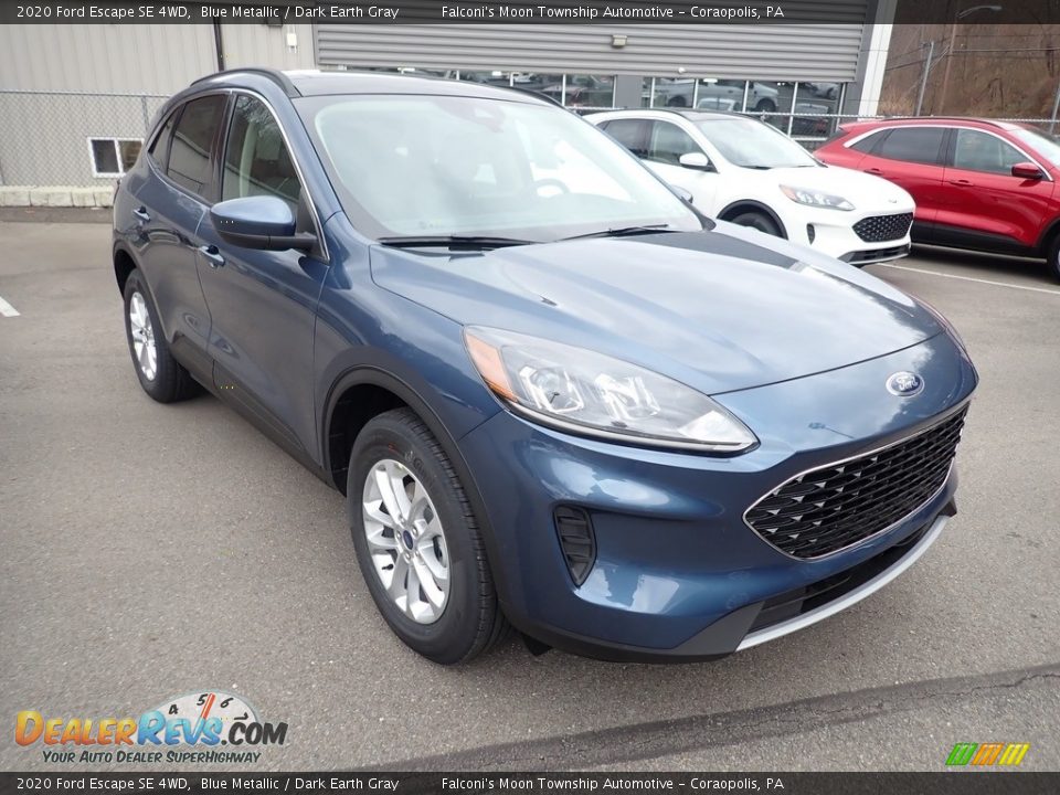 2020 Ford Escape SE 4WD Blue Metallic / Dark Earth Gray Photo #3