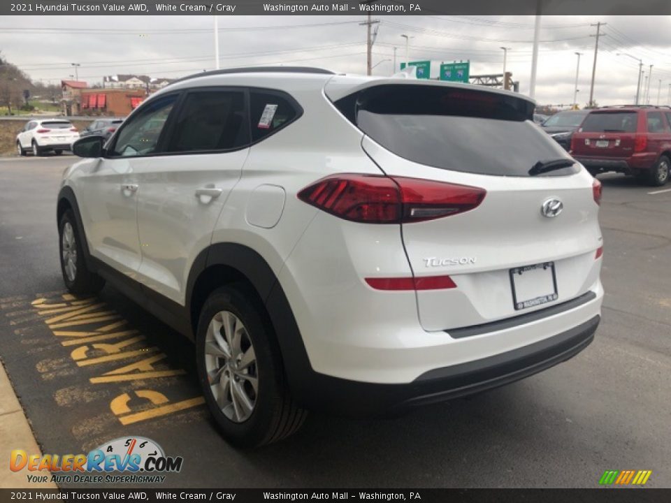 2021 Hyundai Tucson Value AWD White Cream / Gray Photo #3