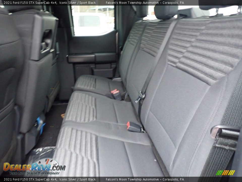 Rear Seat of 2021 Ford F150 STX SuperCab 4x4 Photo #10