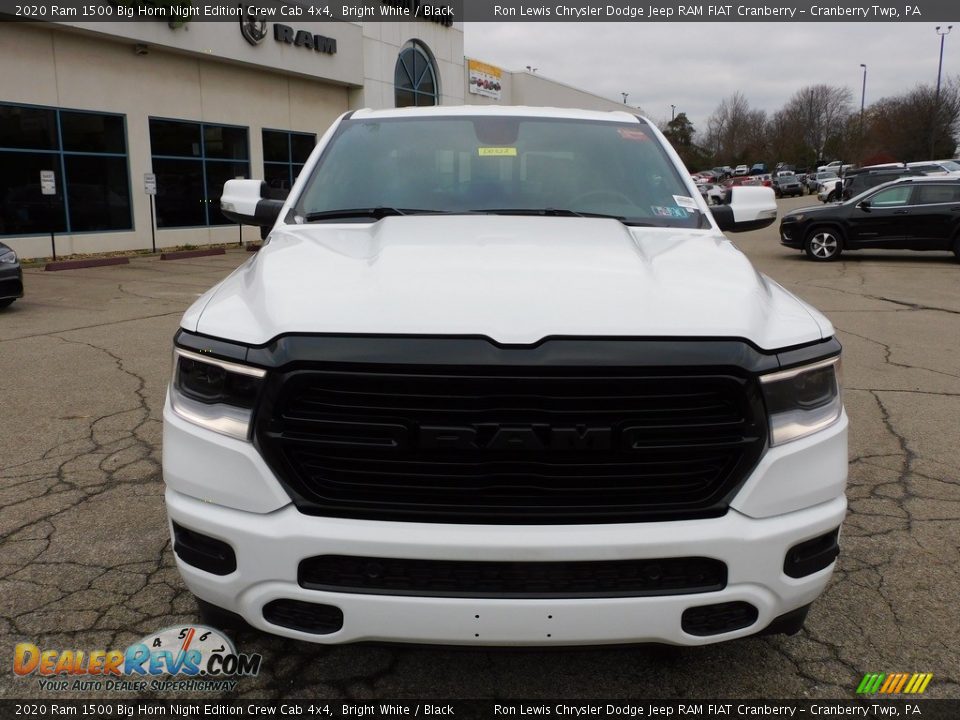 2020 Ram 1500 Big Horn Night Edition Crew Cab 4x4 Bright White / Black Photo #2