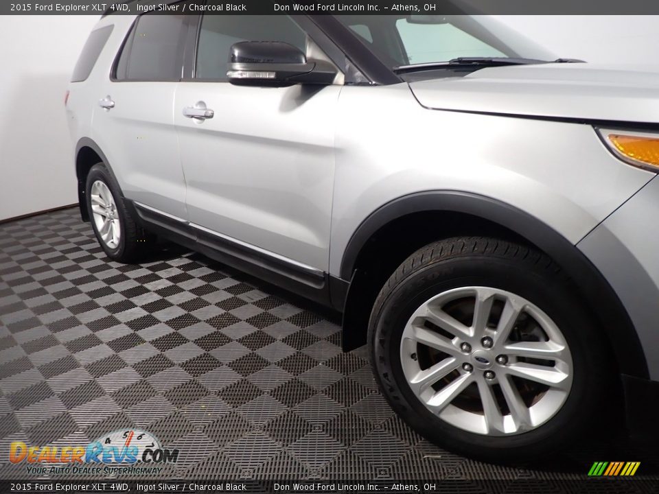 2015 Ford Explorer XLT 4WD Ingot Silver / Charcoal Black Photo #3