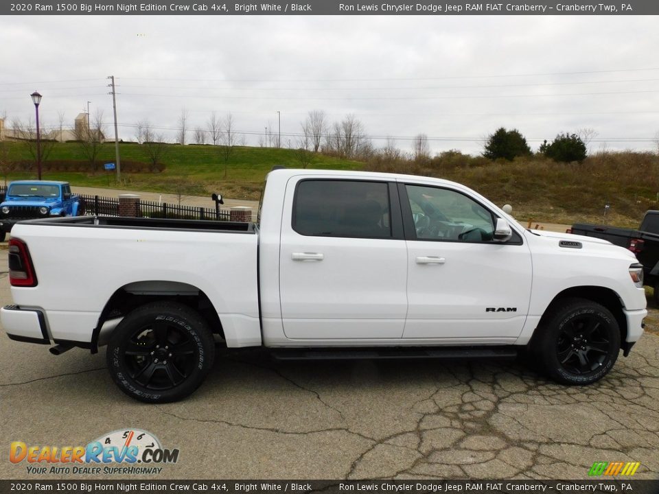 2020 Ram 1500 Big Horn Night Edition Crew Cab 4x4 Bright White / Black Photo #4