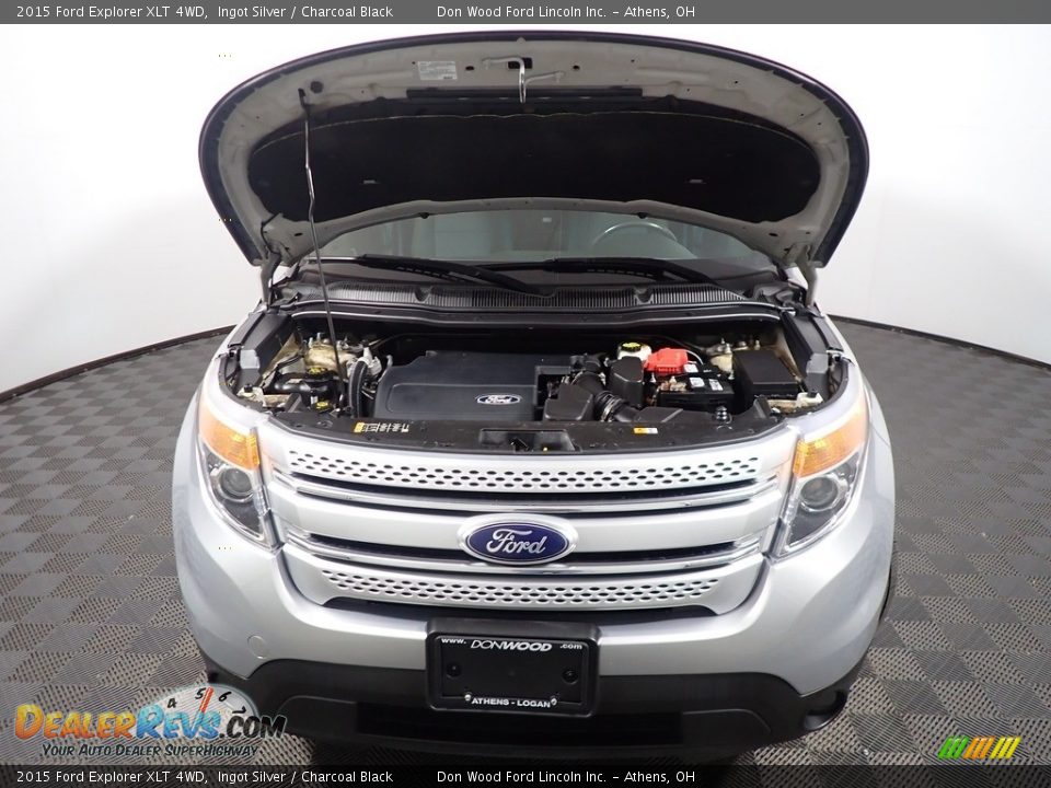 2015 Ford Explorer XLT 4WD Ingot Silver / Charcoal Black Photo #5