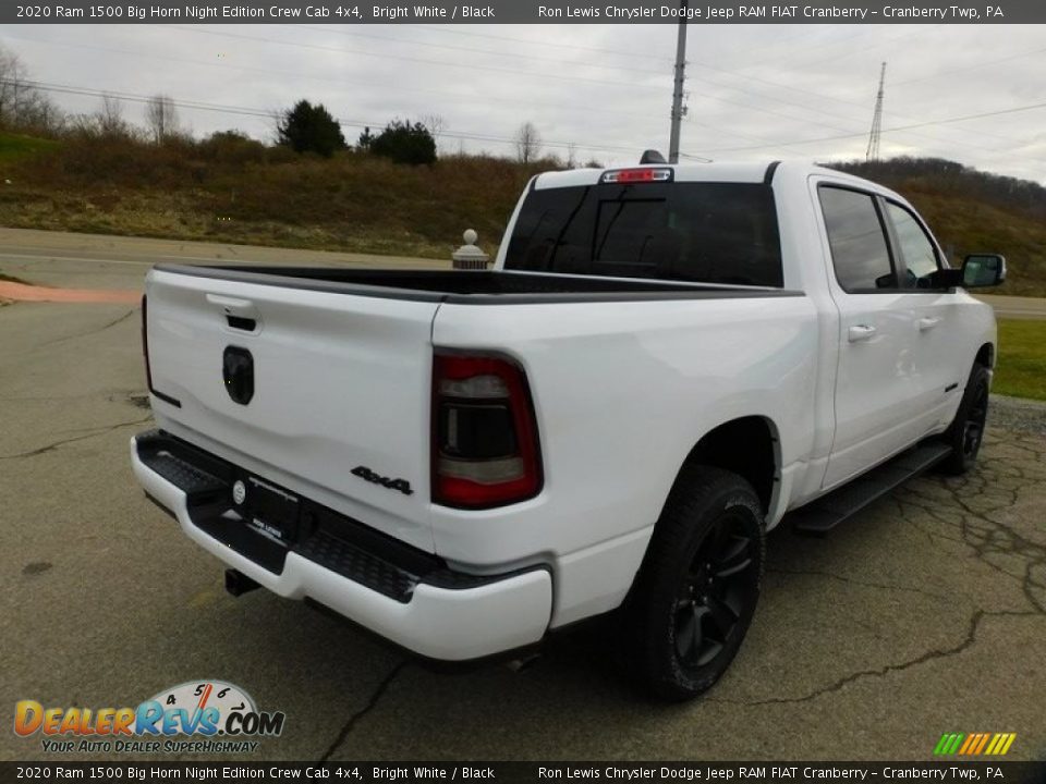 2020 Ram 1500 Big Horn Night Edition Crew Cab 4x4 Bright White / Black Photo #5