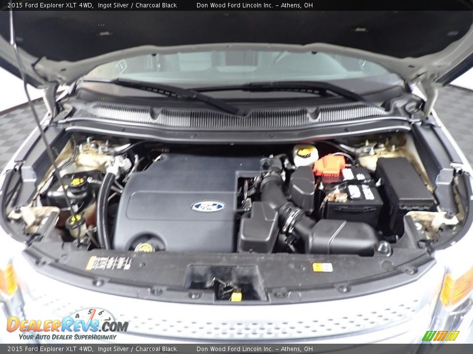 2015 Ford Explorer XLT 4WD Ingot Silver / Charcoal Black Photo #6
