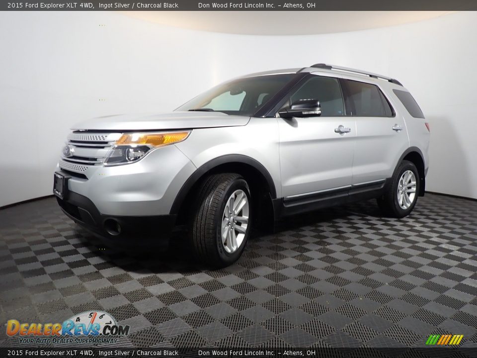 2015 Ford Explorer XLT 4WD Ingot Silver / Charcoal Black Photo #7