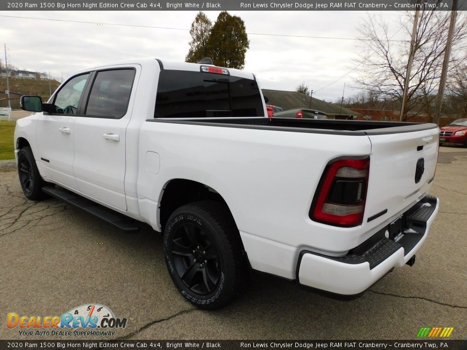 2020 Ram 1500 Big Horn Night Edition Crew Cab 4x4 Bright White / Black Photo #8
