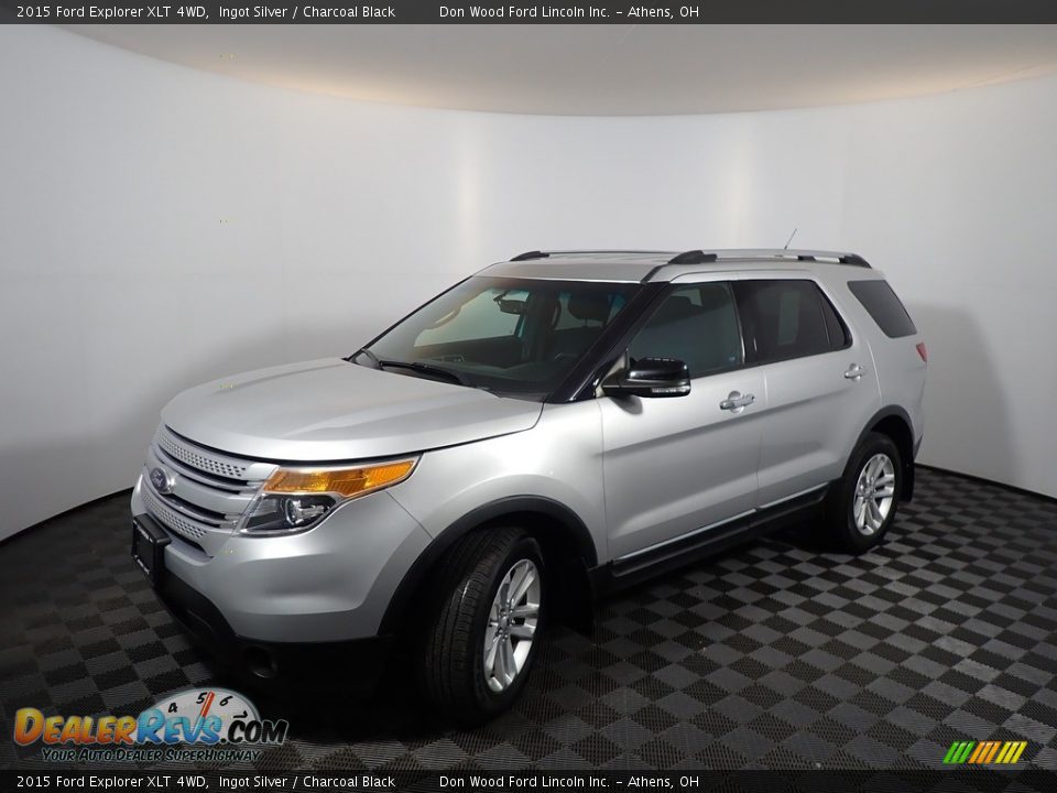 2015 Ford Explorer XLT 4WD Ingot Silver / Charcoal Black Photo #8
