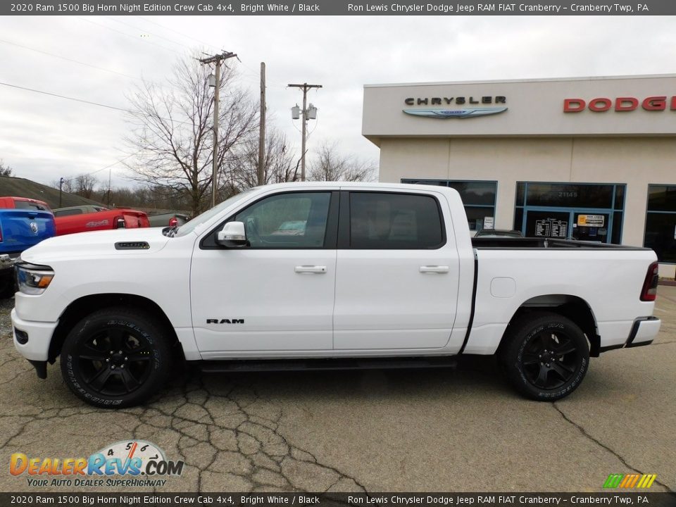 2020 Ram 1500 Big Horn Night Edition Crew Cab 4x4 Bright White / Black Photo #9