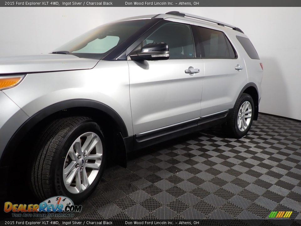 2015 Ford Explorer XLT 4WD Ingot Silver / Charcoal Black Photo #9