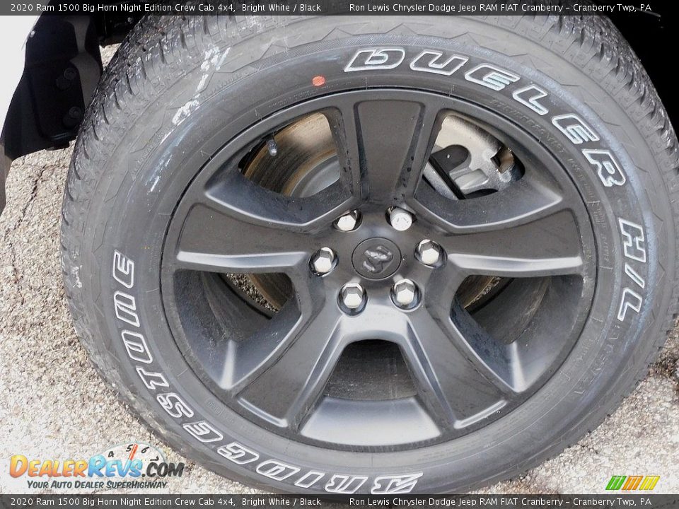 2020 Ram 1500 Big Horn Night Edition Crew Cab 4x4 Bright White / Black Photo #10