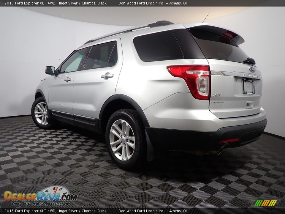 2015 Ford Explorer XLT 4WD Ingot Silver / Charcoal Black Photo #10