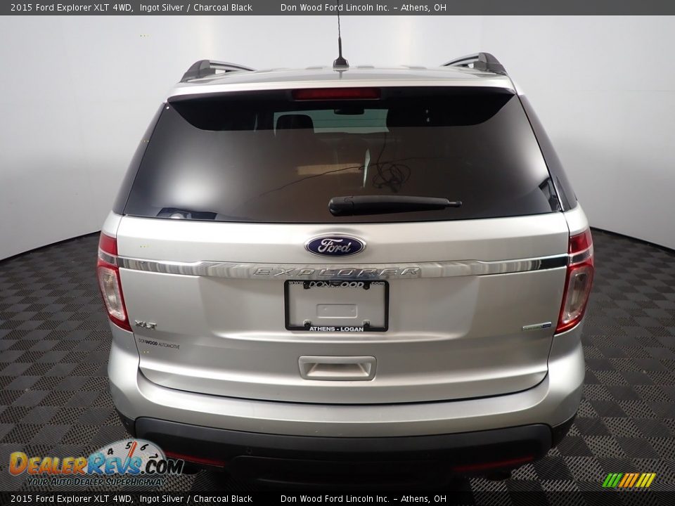2015 Ford Explorer XLT 4WD Ingot Silver / Charcoal Black Photo #12