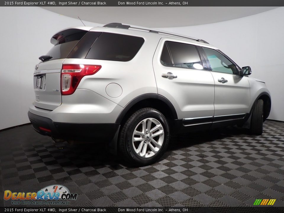 2015 Ford Explorer XLT 4WD Ingot Silver / Charcoal Black Photo #15
