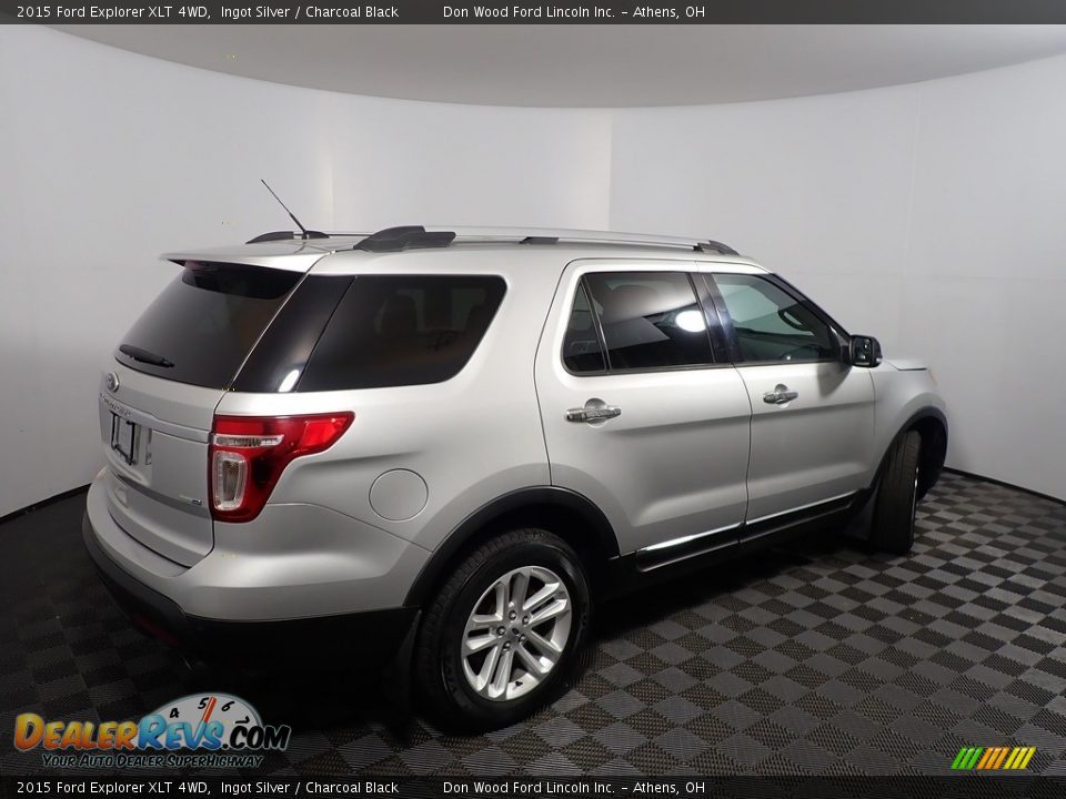 2015 Ford Explorer XLT 4WD Ingot Silver / Charcoal Black Photo #16