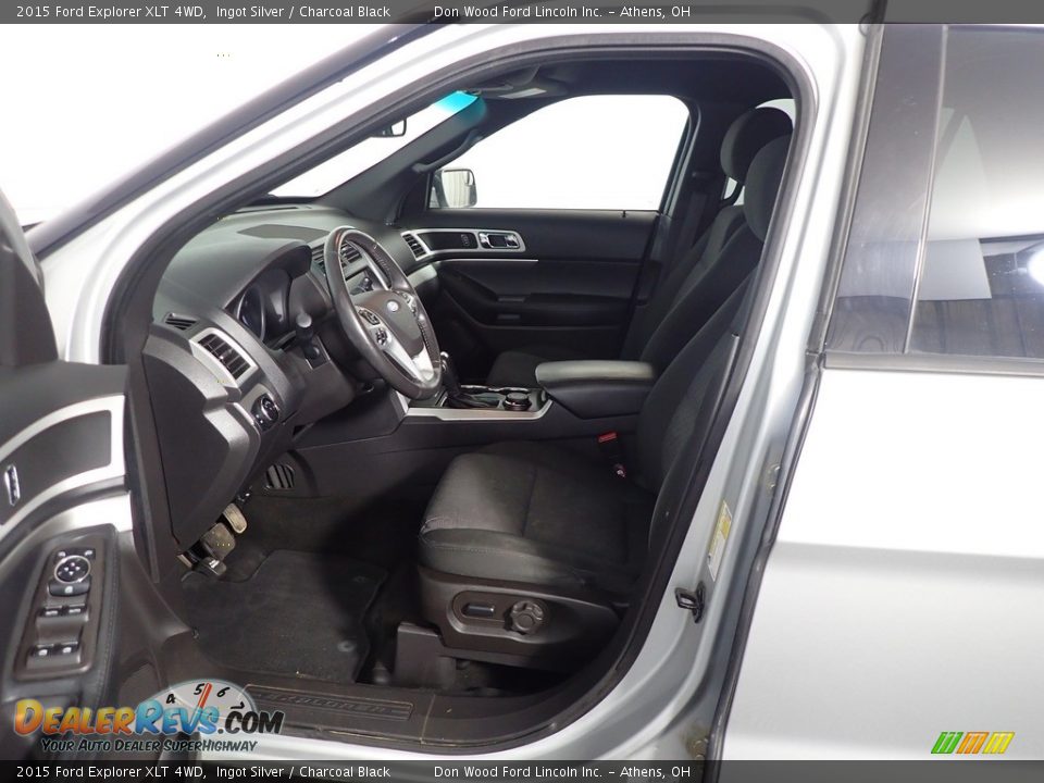 2015 Ford Explorer XLT 4WD Ingot Silver / Charcoal Black Photo #22