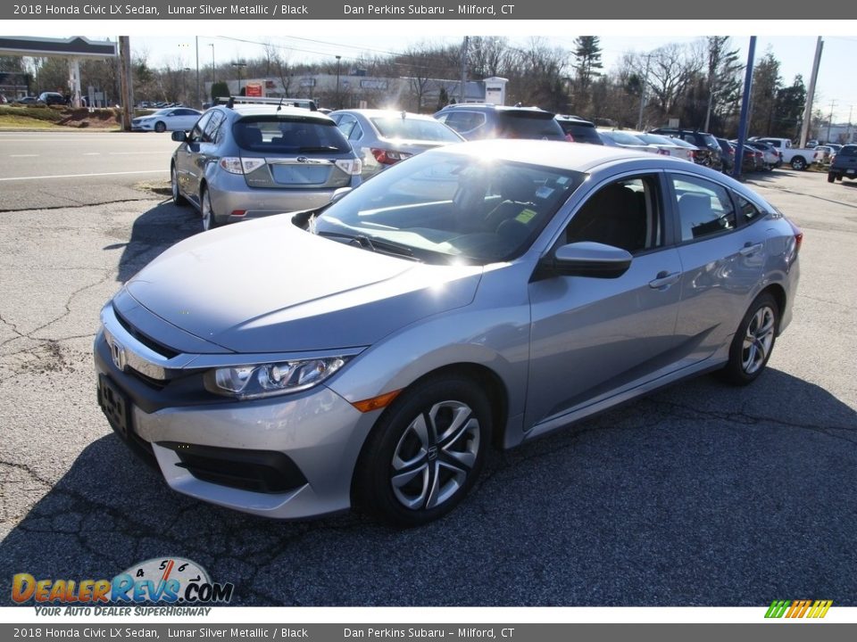 2018 Honda Civic LX Sedan Lunar Silver Metallic / Black Photo #1