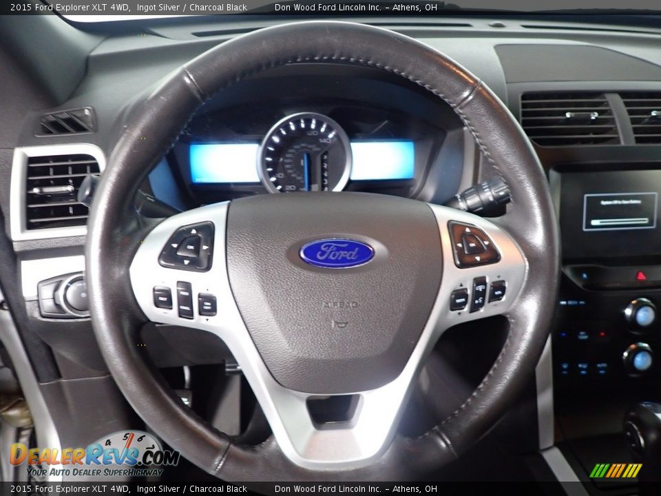 2015 Ford Explorer XLT 4WD Ingot Silver / Charcoal Black Photo #25