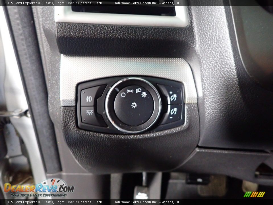 2015 Ford Explorer XLT 4WD Ingot Silver / Charcoal Black Photo #29