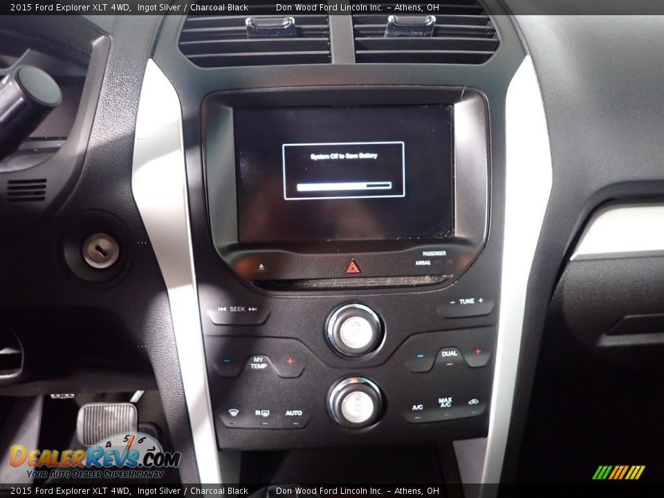2015 Ford Explorer XLT 4WD Ingot Silver / Charcoal Black Photo #30