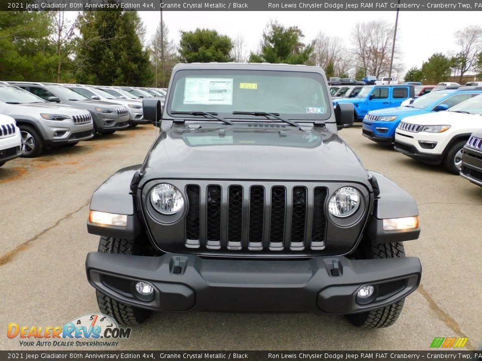 2021 Jeep Gladiator 80th Anniversary Edition 4x4 Granite Crystal Metallic / Black Photo #2