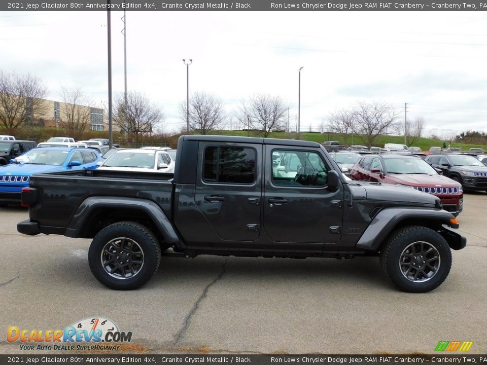 2021 Jeep Gladiator 80th Anniversary Edition 4x4 Granite Crystal Metallic / Black Photo #4