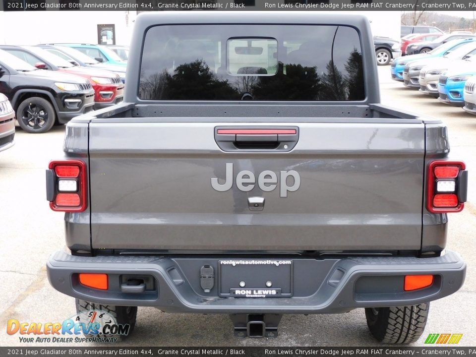 2021 Jeep Gladiator 80th Anniversary Edition 4x4 Granite Crystal Metallic / Black Photo #6