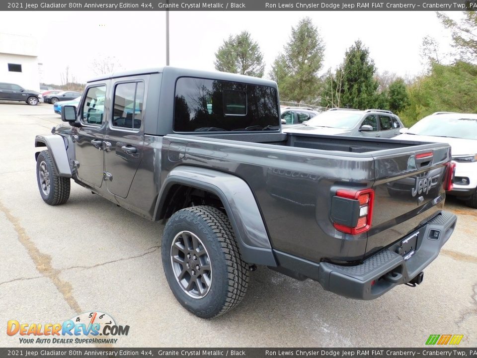 2021 Jeep Gladiator 80th Anniversary Edition 4x4 Granite Crystal Metallic / Black Photo #8