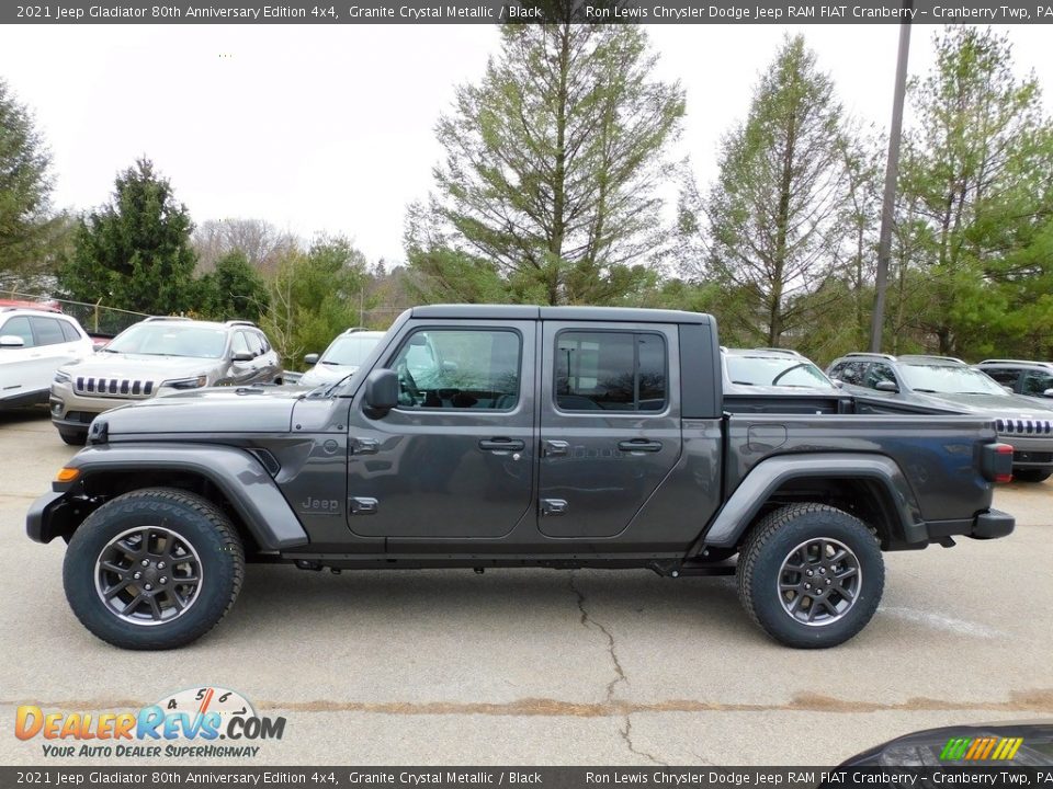 2021 Jeep Gladiator 80th Anniversary Edition 4x4 Granite Crystal Metallic / Black Photo #9