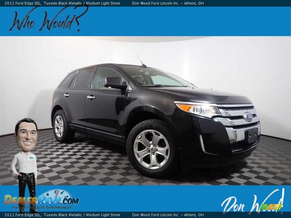 2011 Ford Edge SEL Tuxedo Black Metallic / Medium Light Stone Photo #1