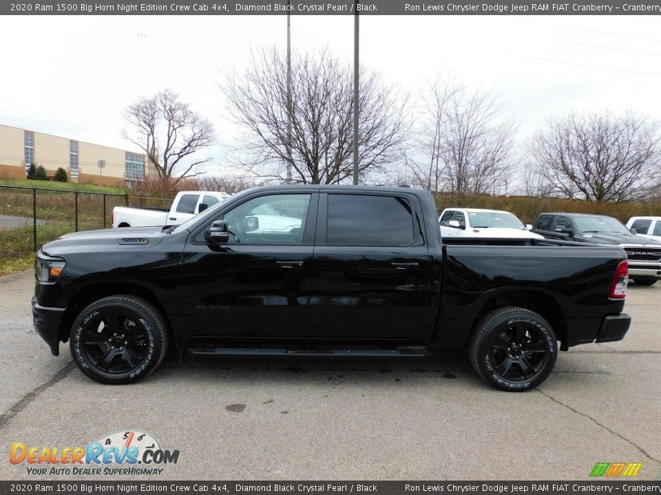 2020 Ram 1500 Big Horn Night Edition Crew Cab 4x4 Diamond Black Crystal Pearl / Black Photo #9