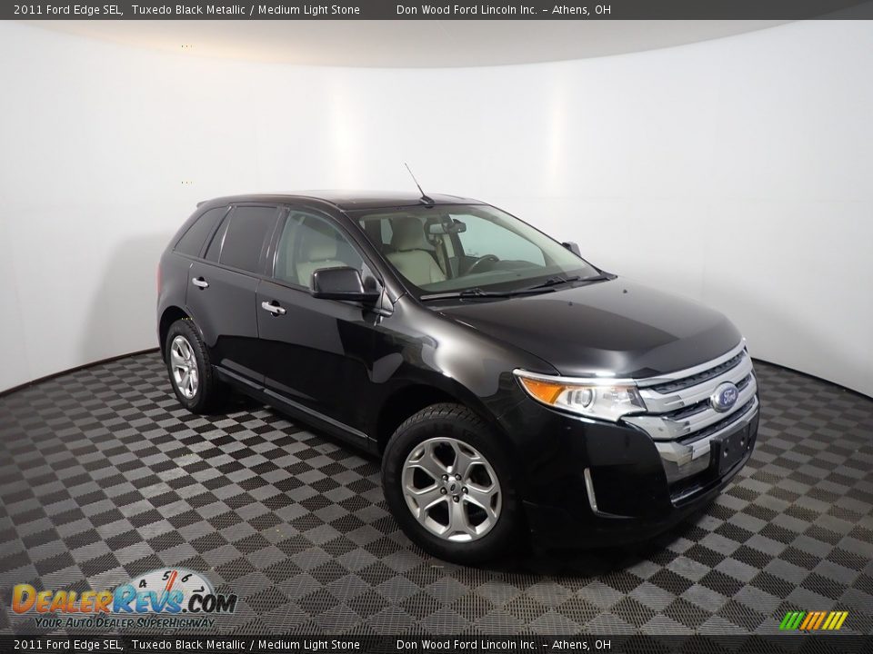 2011 Ford Edge SEL Tuxedo Black Metallic / Medium Light Stone Photo #2