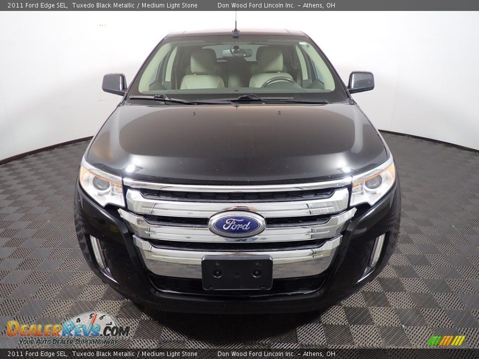 2011 Ford Edge SEL Tuxedo Black Metallic / Medium Light Stone Photo #4